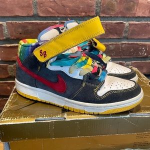 Nike SB Dunk Mid Tye Dye sz 6 released 2008